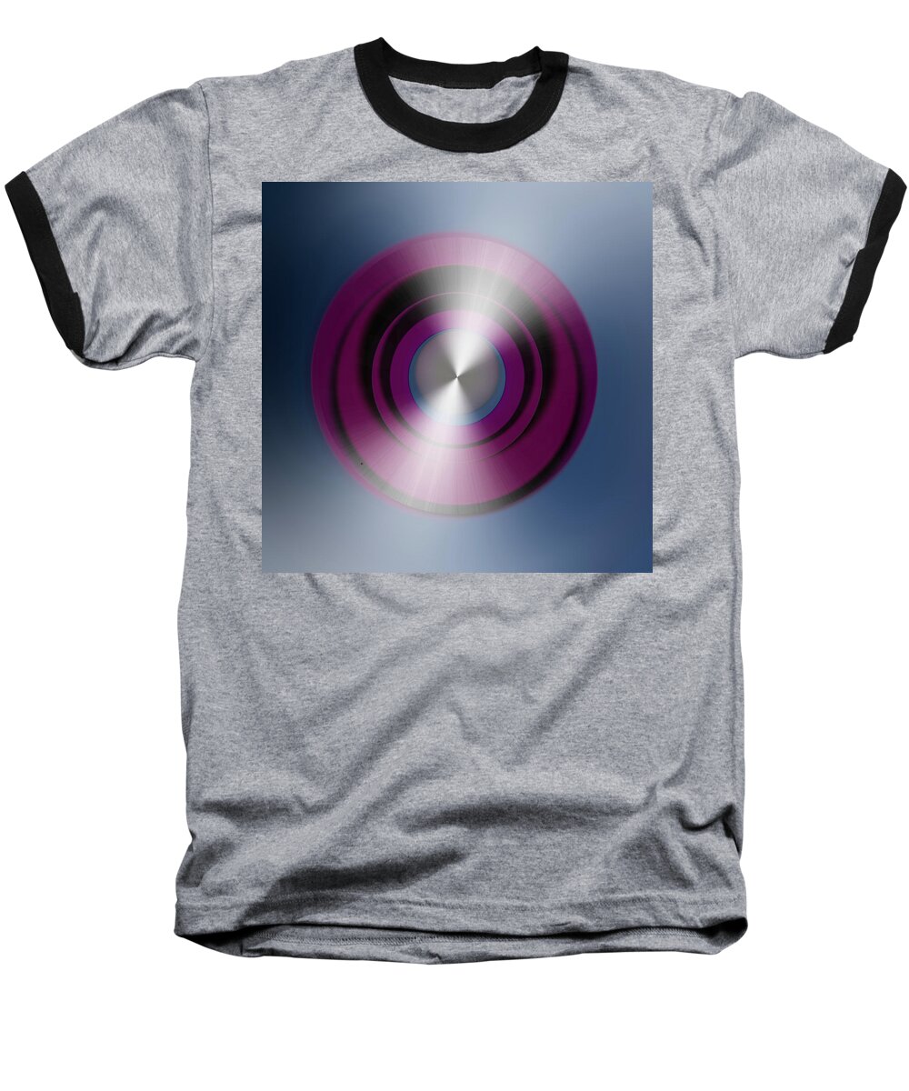 Abstract Baseball T-Shirt featuring the digital art Abstract 3035-8 by John Krakora