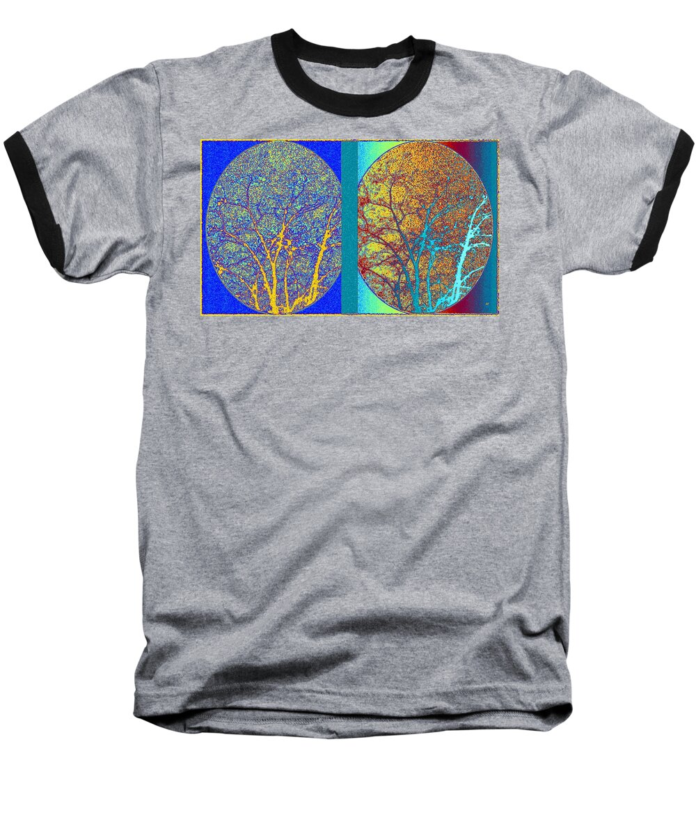Abstract Fusion 276 Baseball T-Shirt featuring the digital art Abstract Fusion 276 by Will Borden