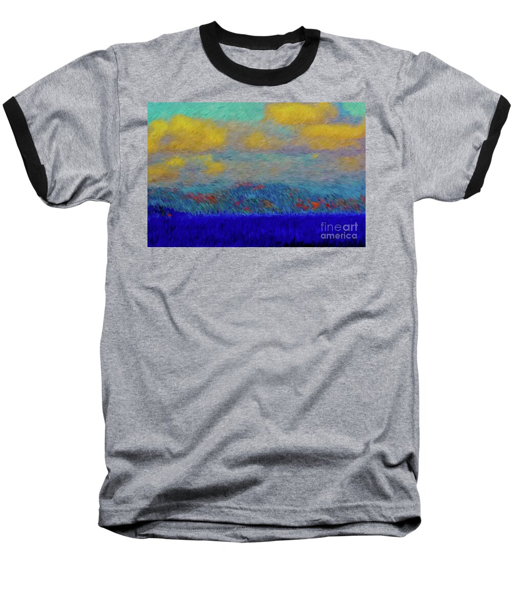 Abstract Baseball T-Shirt featuring the photograph Abstract Landscape Expressions by Robyn King