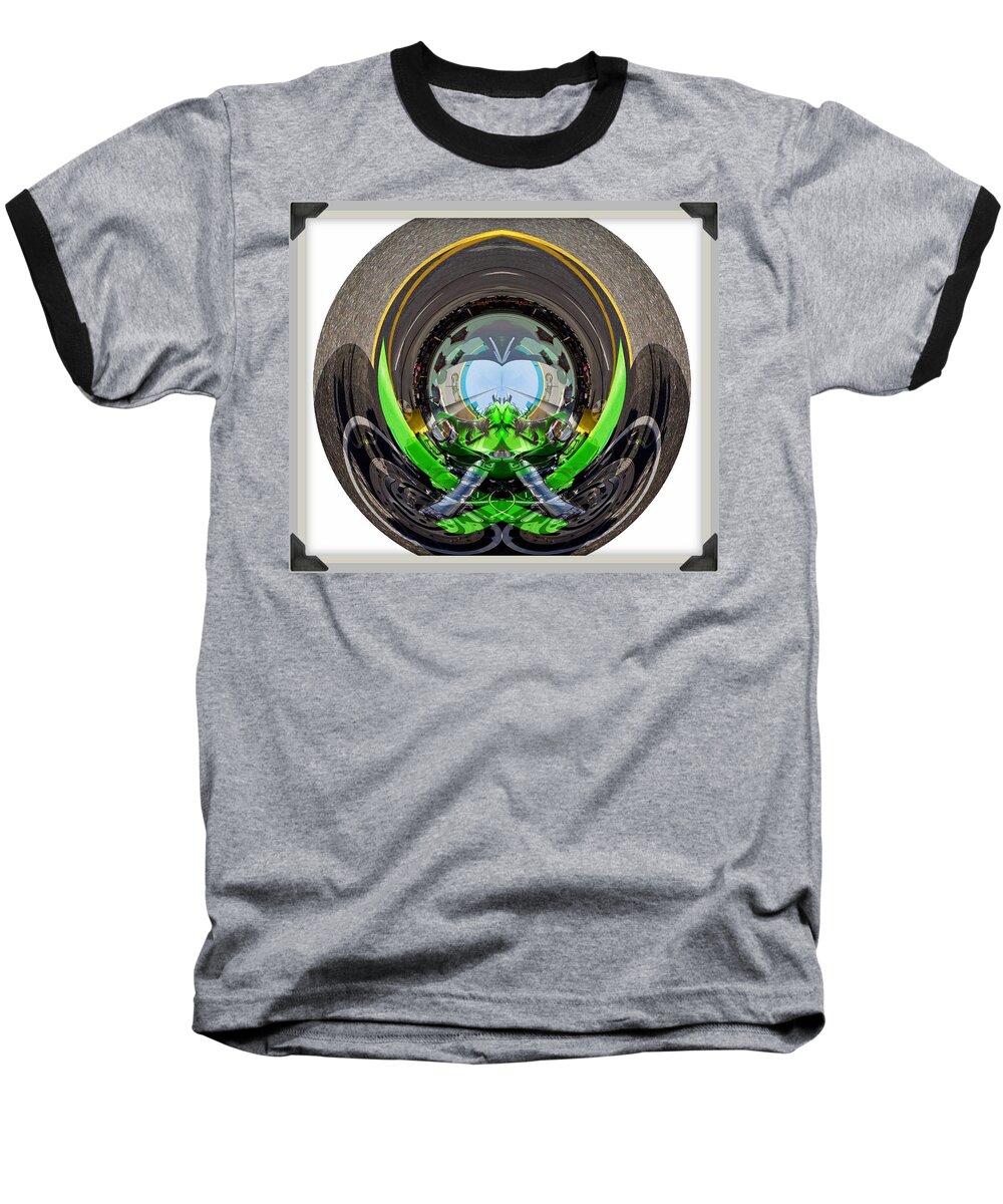 Cars Baseball T-Shirt featuring the photograph Abstract motorcycle by Karl Rose