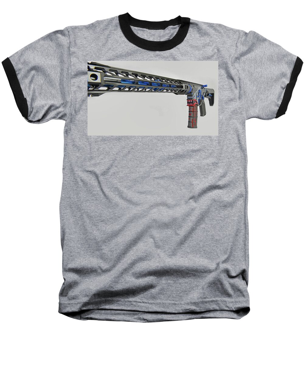 Ar15 Baseball T-Shirt featuring the photograph Abstract vie of Snow Beast by Jim Boardman