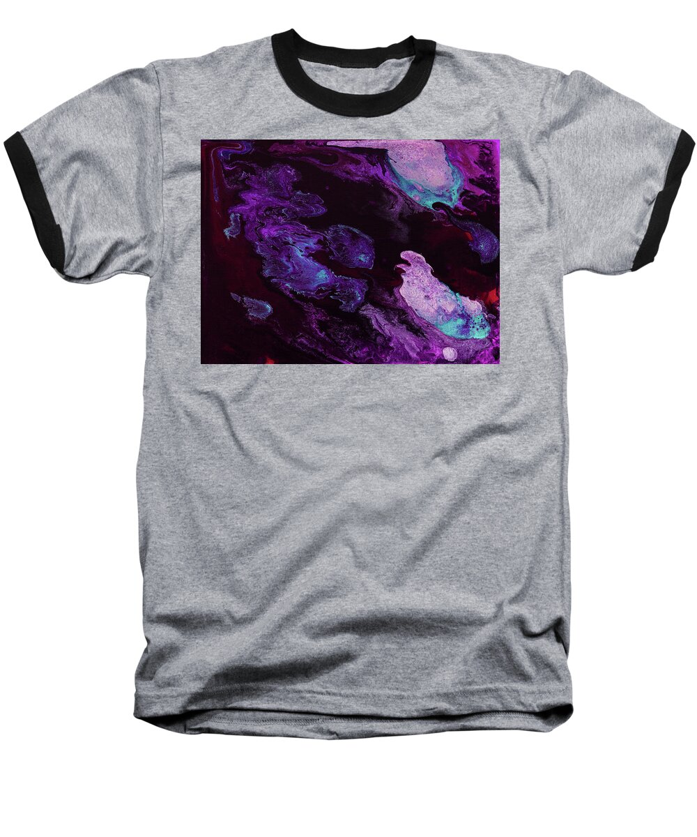  Baseball T-Shirt featuring the painting Across the Universe by Jennifer Walsh