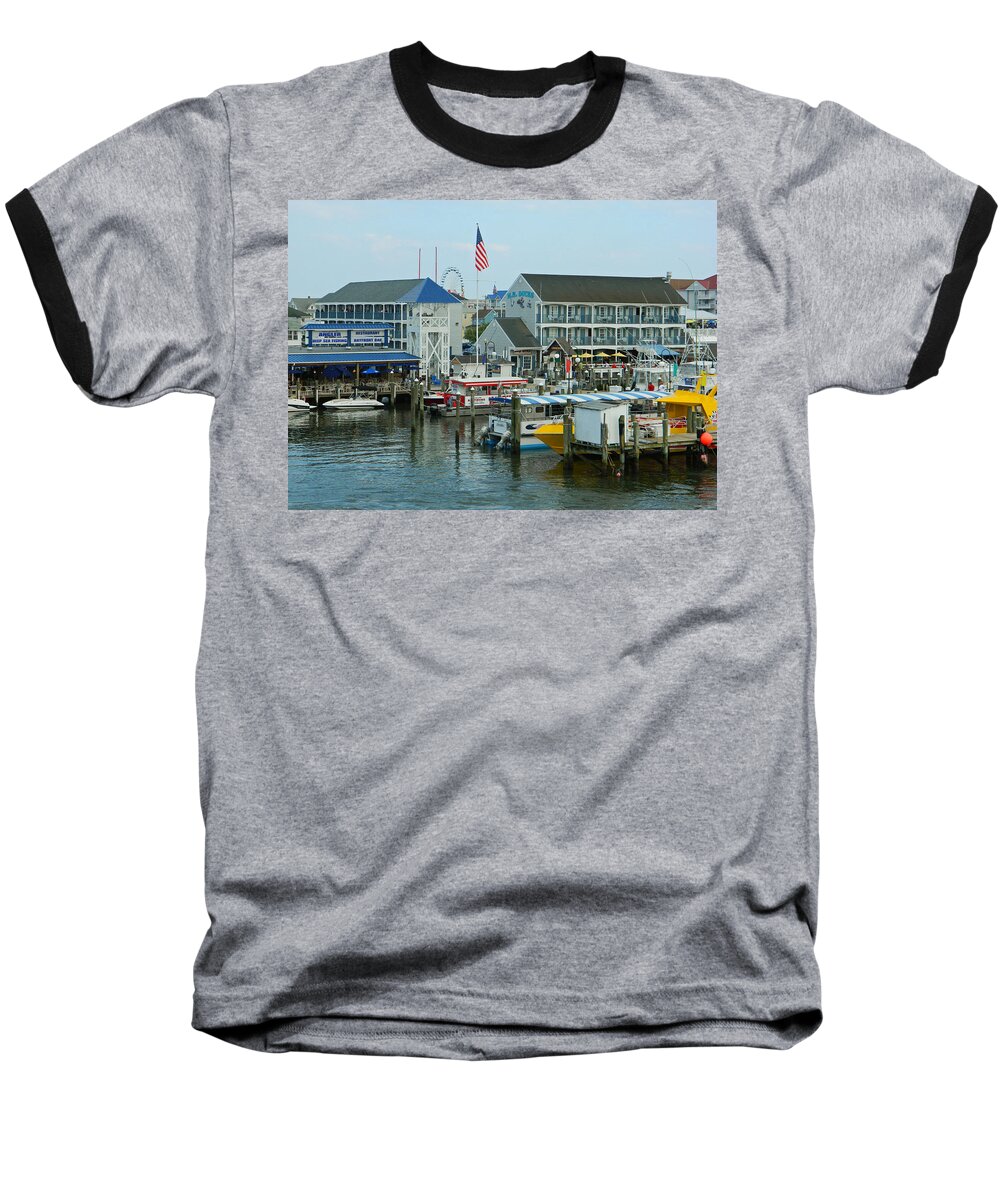 Marina Baseball T-Shirt featuring the photograph Adult Fun - Ocean City MD by Emmy Marie Vickers
