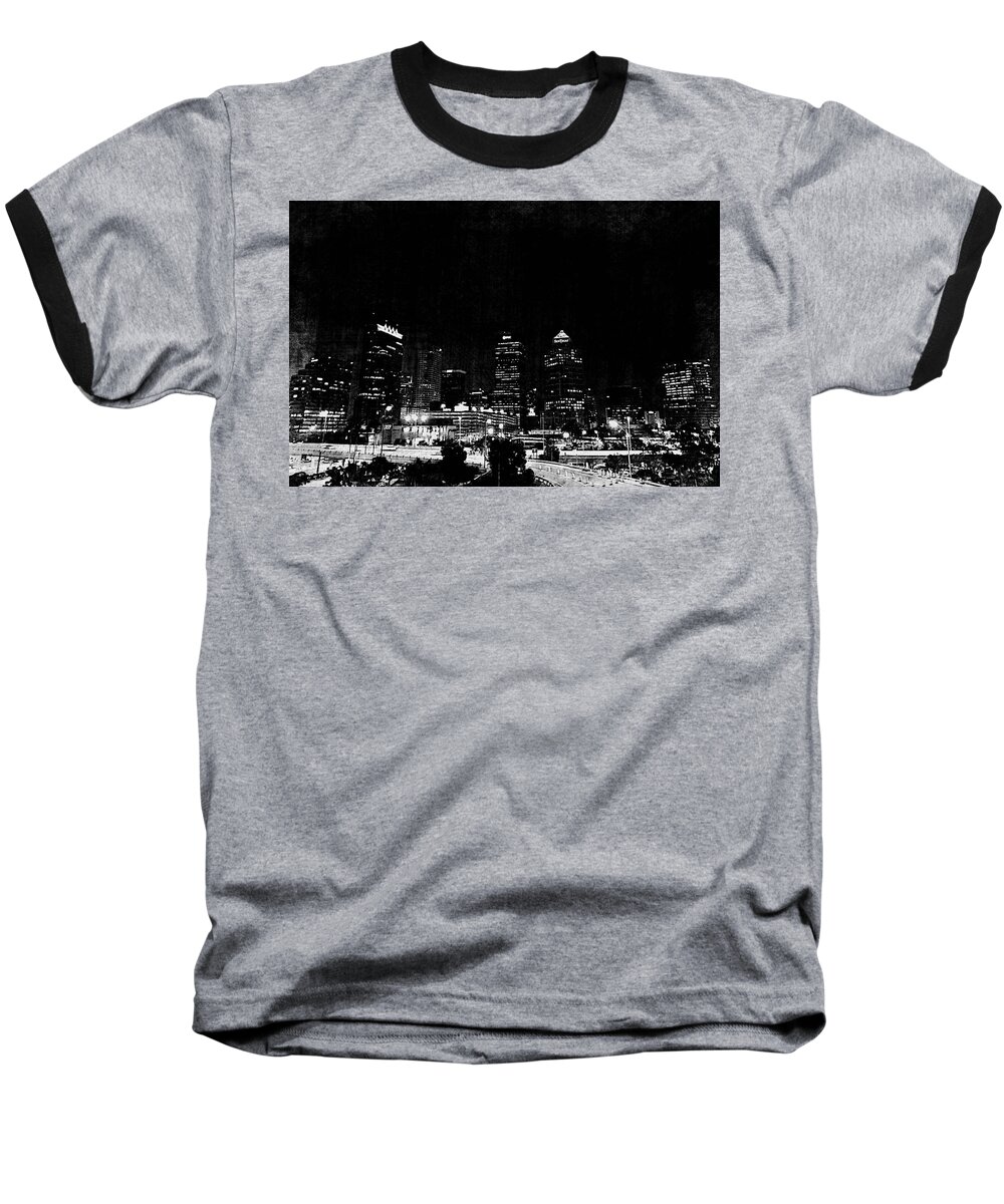 Tampa Baseball T-Shirt featuring the photograph After dark by Stoney Lawrentz