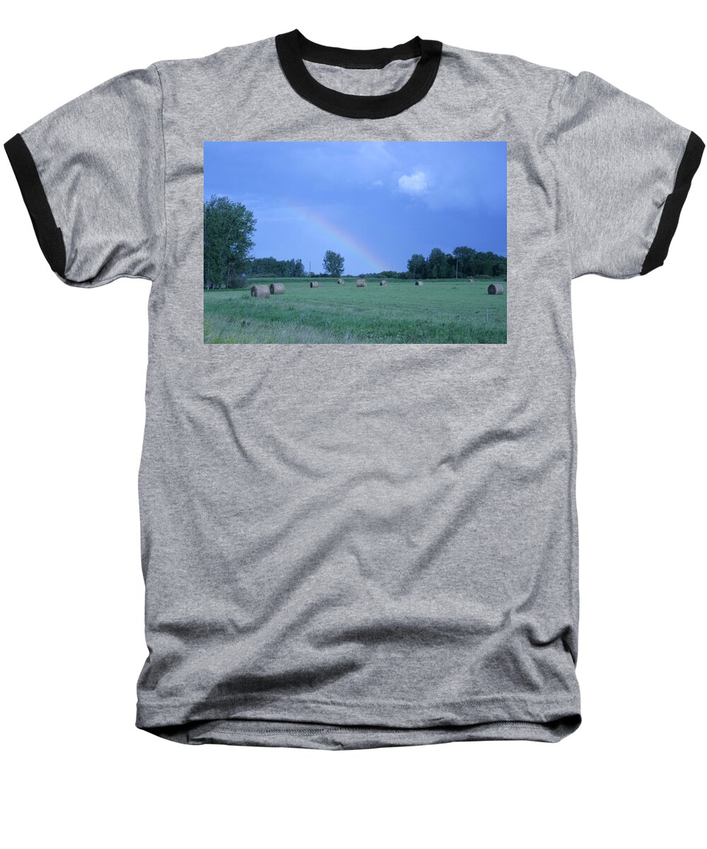 Scene Baseball T-Shirt featuring the photograph After the Rain by Mary Mikawoz