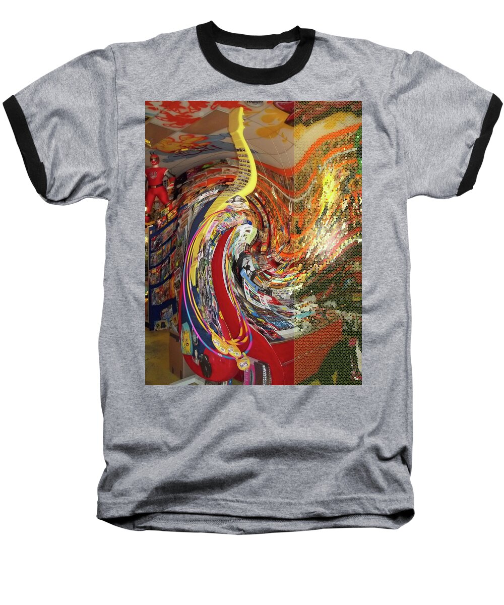 Swirl Baseball T-Shirt featuring the photograph Afternoon Hallucination by Anne Cameron Cutri