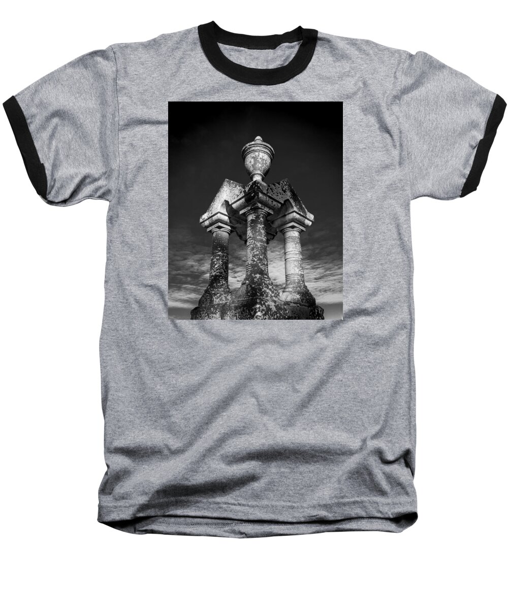 Stone Baseball T-Shirt featuring the photograph Aged Stone and Sky by Robert McKay Jones