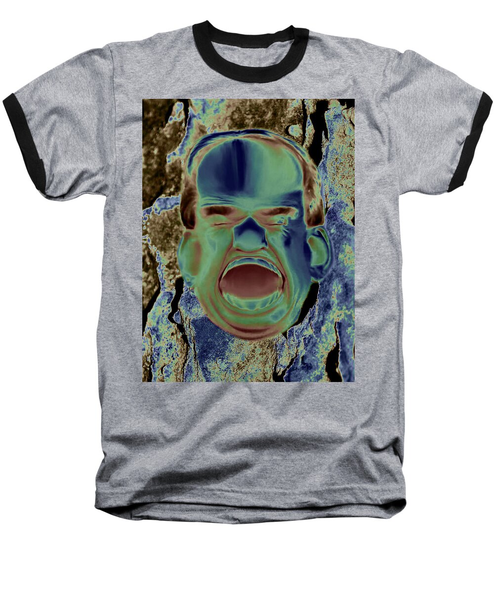 Surreal Baseball T-Shirt featuring the photograph Agony and Misery by David Yocum