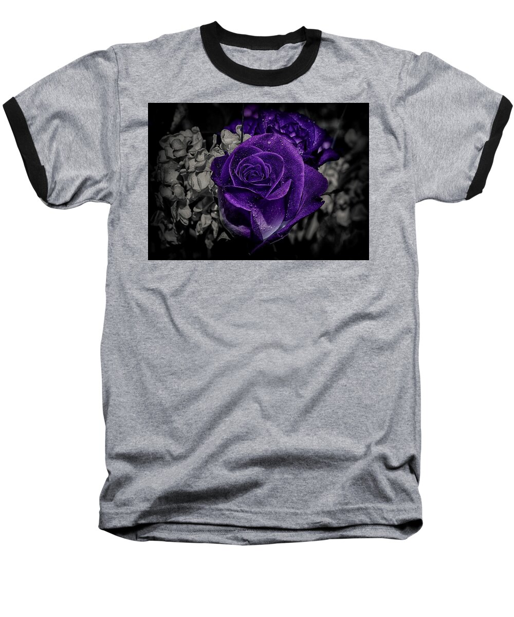 Roses Baseball T-Shirt featuring the photograph All About Colors by Elaine Malott