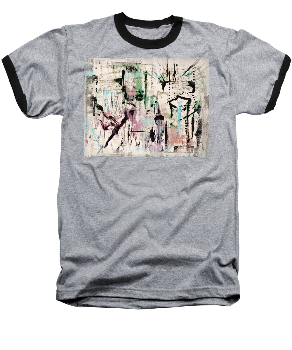 Painting Baseball T-Shirt featuring the painting Allegory by 'REA' Gallery
