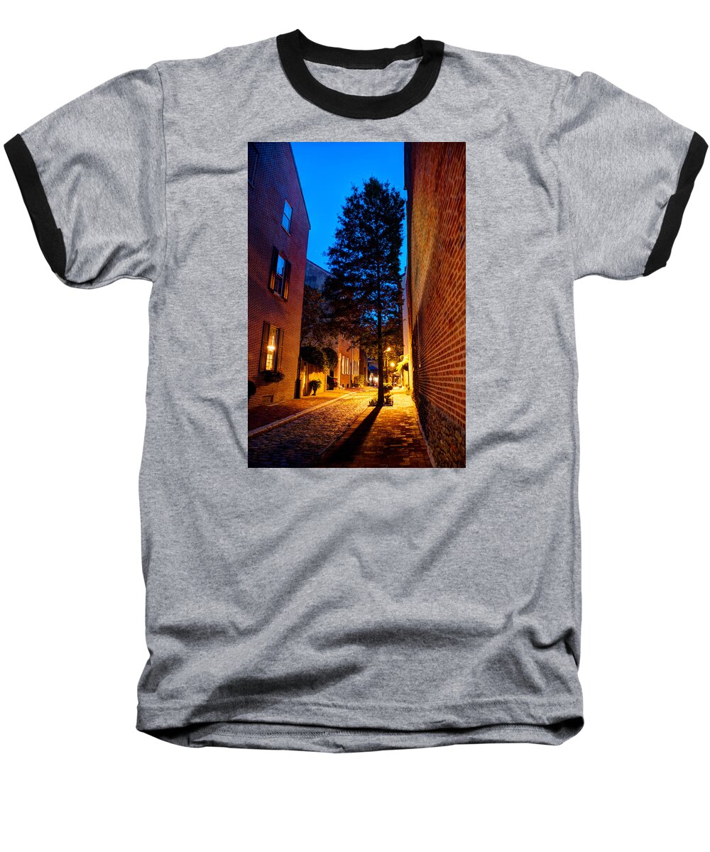 #treyusa Baseball T-Shirt featuring the photograph Alleyway by Mark Dodd