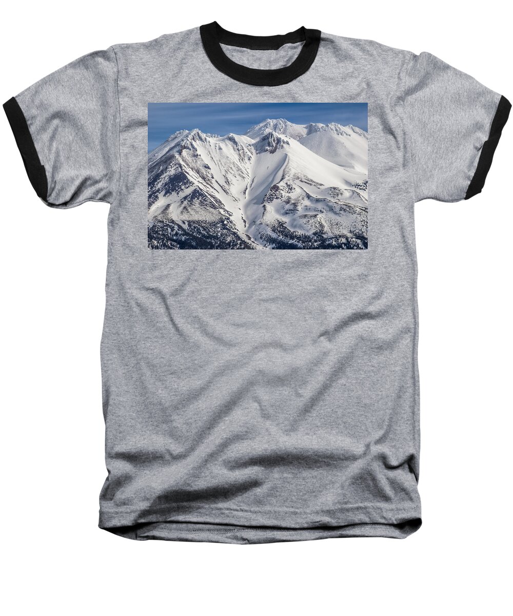 Mt. Baseball T-Shirt featuring the photograph Alone at the Top by Marnie Patchett