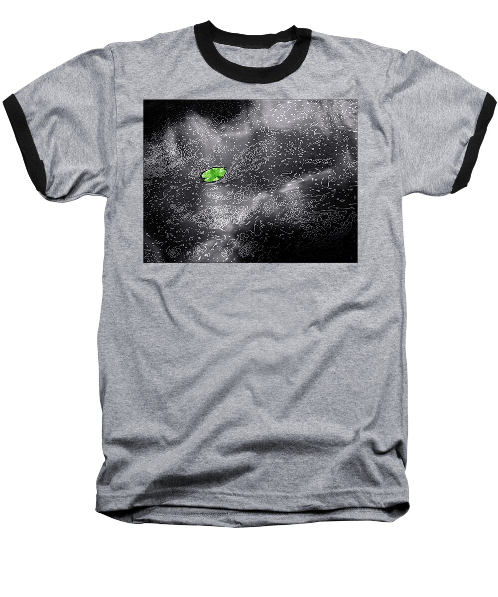 Water-lily Baseball T-Shirt featuring the photograph Alone by Jarmo Honkanen