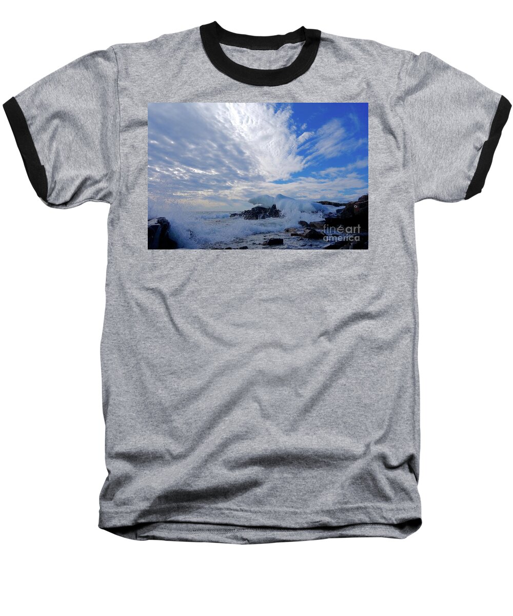 Sky Baseball T-Shirt featuring the photograph Amazing Superior Day by Sandra Updyke