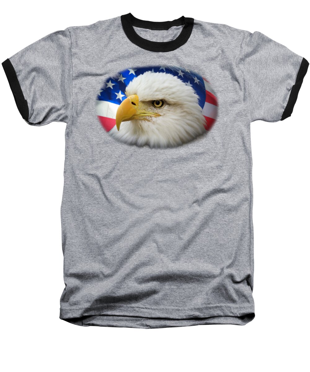 4th Of July Baseball T-Shirt featuring the photograph American Pride by Shane Bechler