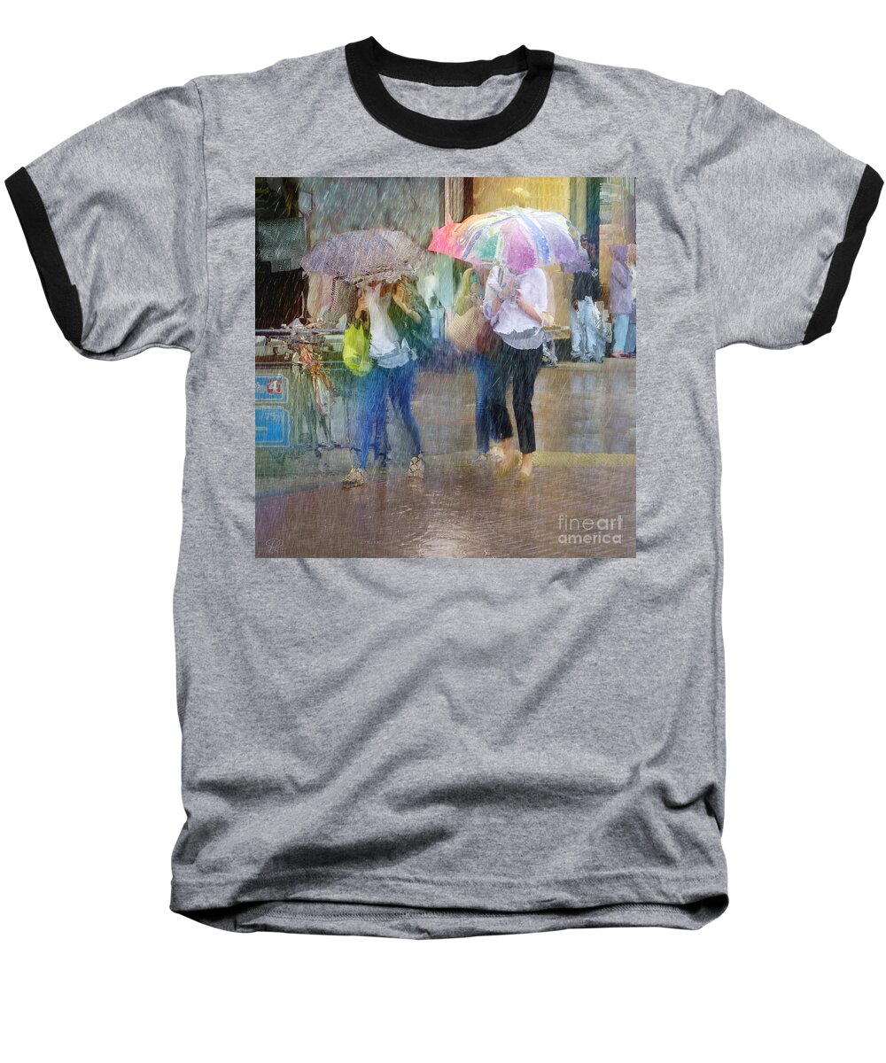Rain Baseball T-Shirt featuring the photograph An Odd Sharp Shower by LemonArt Photography