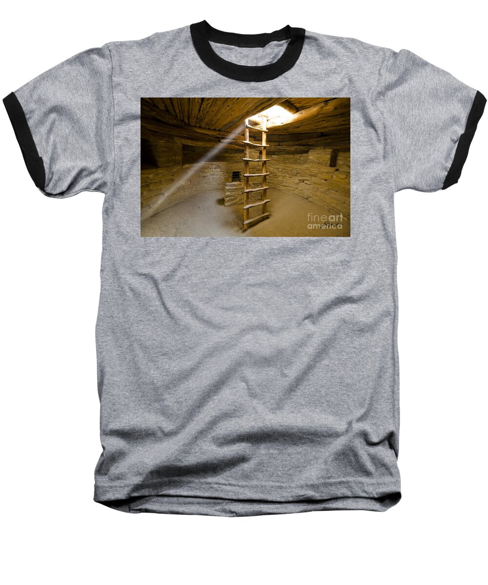 Mesa Verde National Park Baseball T-Shirt featuring the photograph Ancient Kiva by Bon and Jim Fillpot