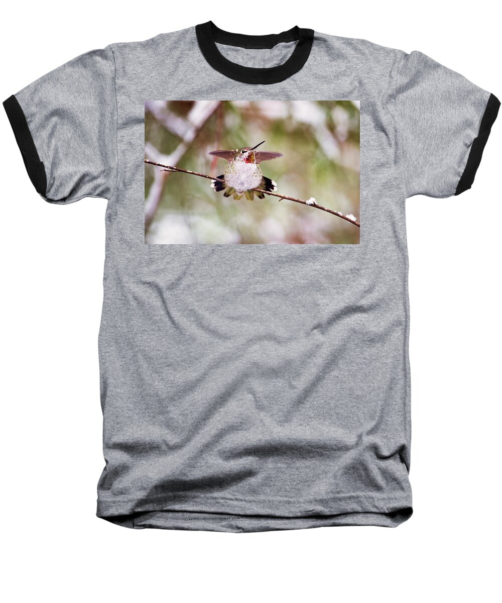 Hummingbird Baseball T-Shirt featuring the photograph Angel Wings by Peggy Collins