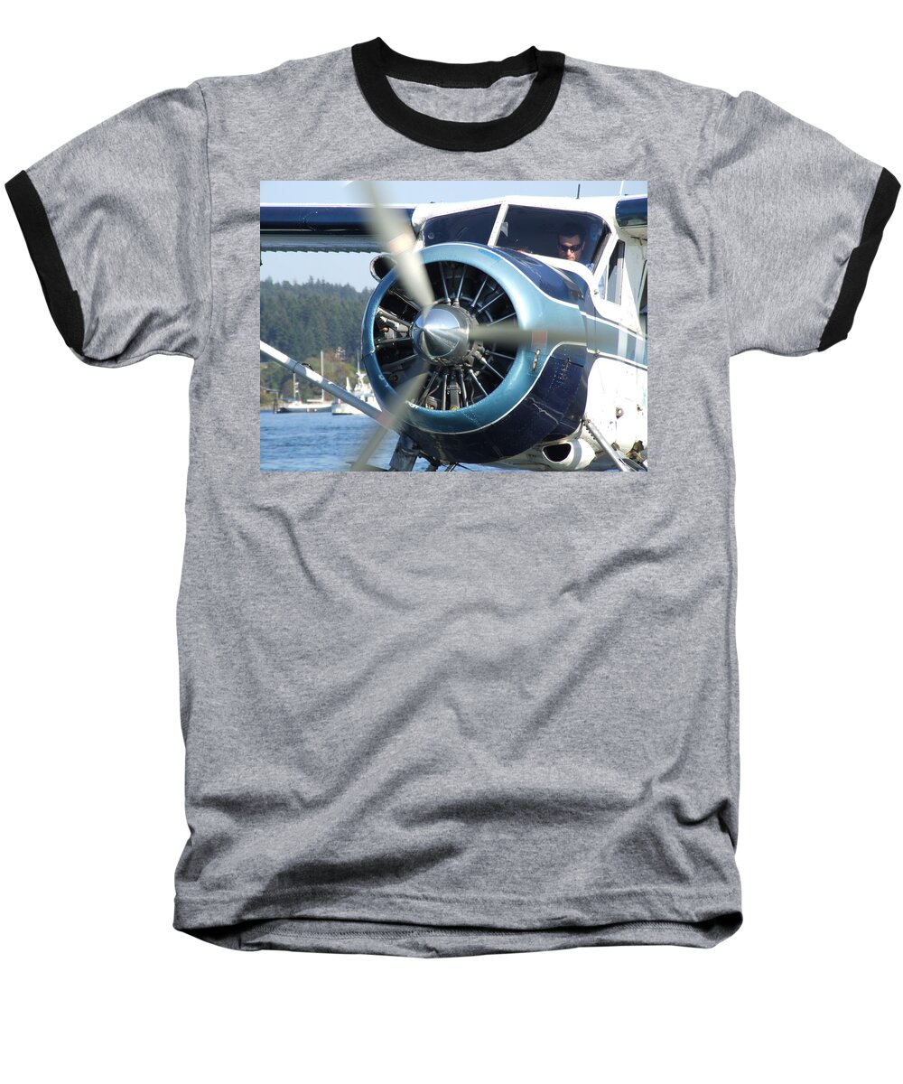 Aviation Baseball T-Shirt featuring the photograph Another Day at the Office by Mark Alan Perry