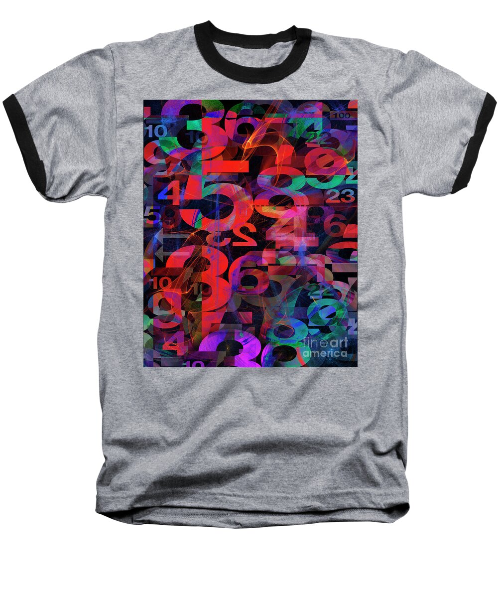 Nag004609 Baseball T-Shirt featuring the digital art Any Number You Like by Edmund Nagele FRPS