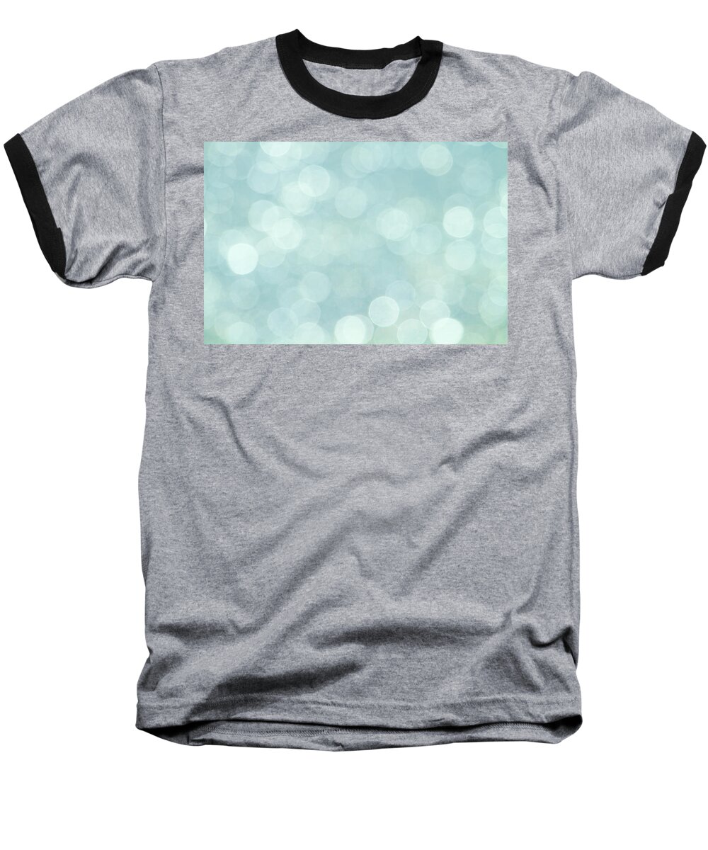 Aqua Baseball T-Shirt featuring the photograph Aqua Abstract by Peggy Collins