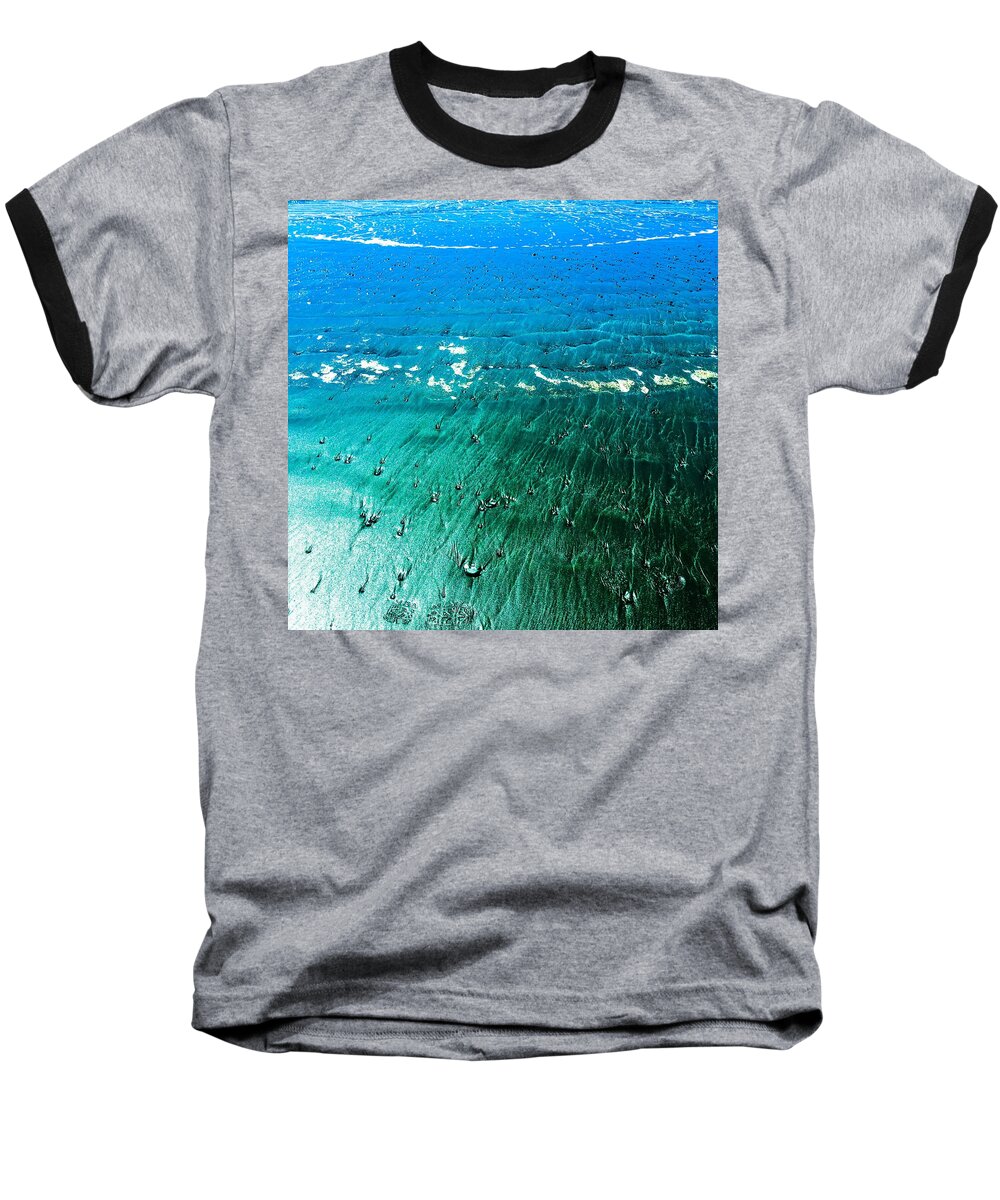 Ocean Baseball T-Shirt featuring the photograph Aqua by Aparna Tandon