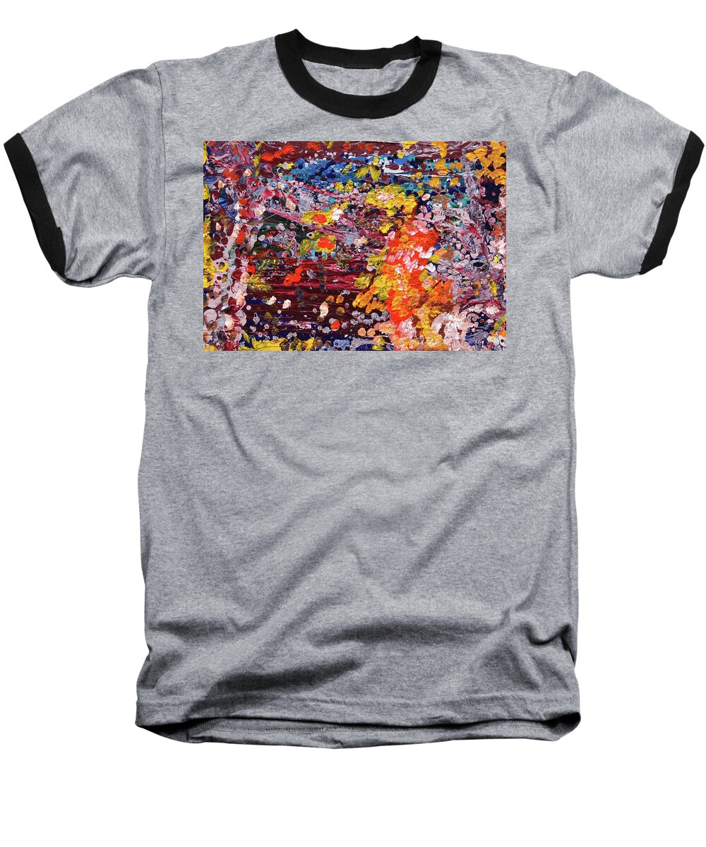 Fusionart Baseball T-Shirt featuring the painting Aquarium by Ralph White
