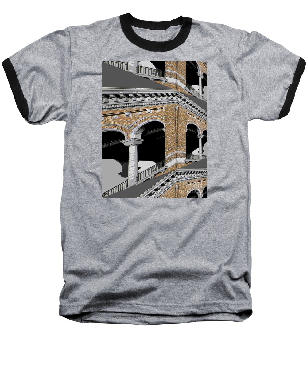 Norwood Baseball T-Shirt featuring the photograph Archways by Beverly Shelby