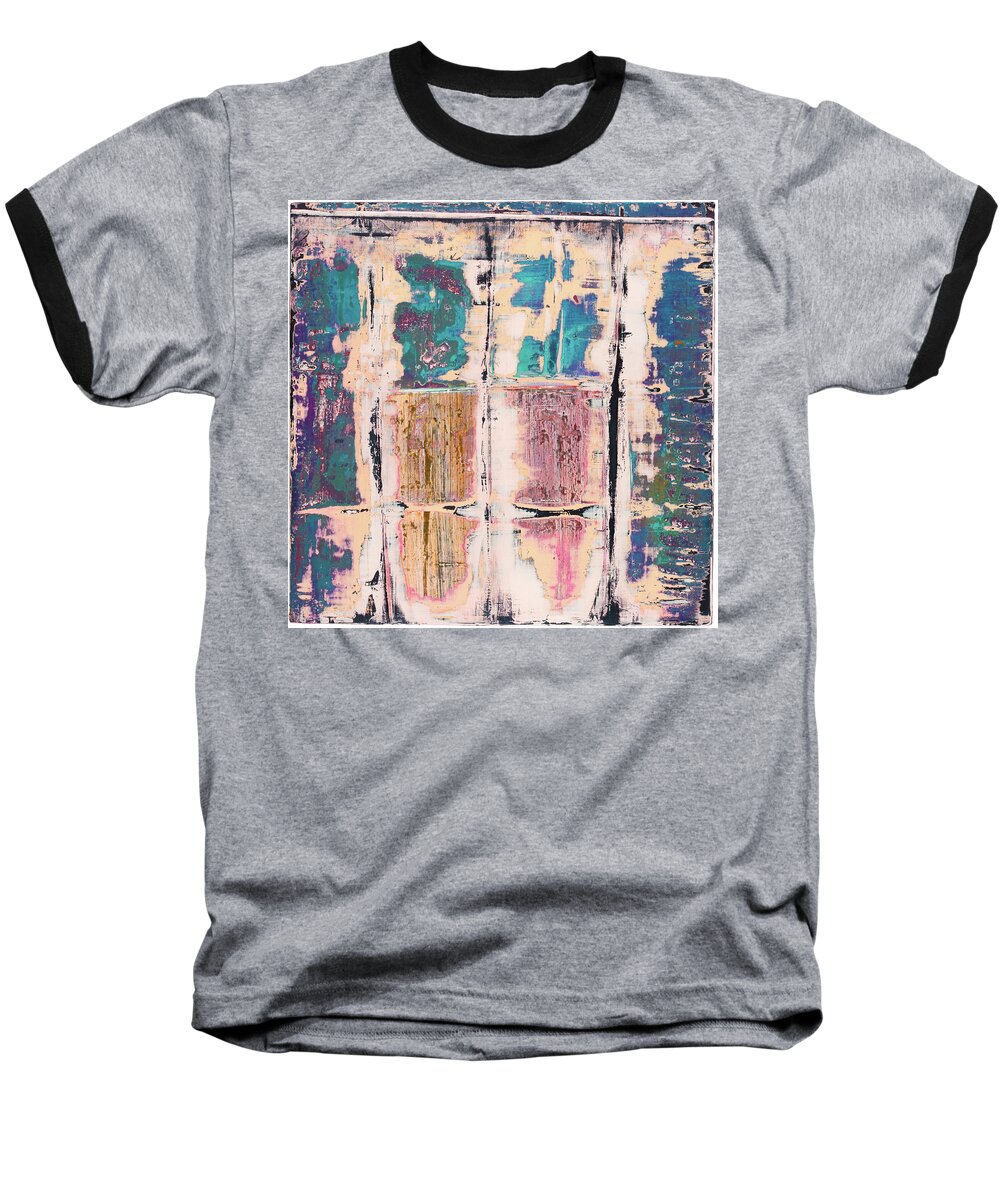 Abstract Prints Baseball T-Shirt featuring the painting Art Print Square 8 by Harry Gruenert