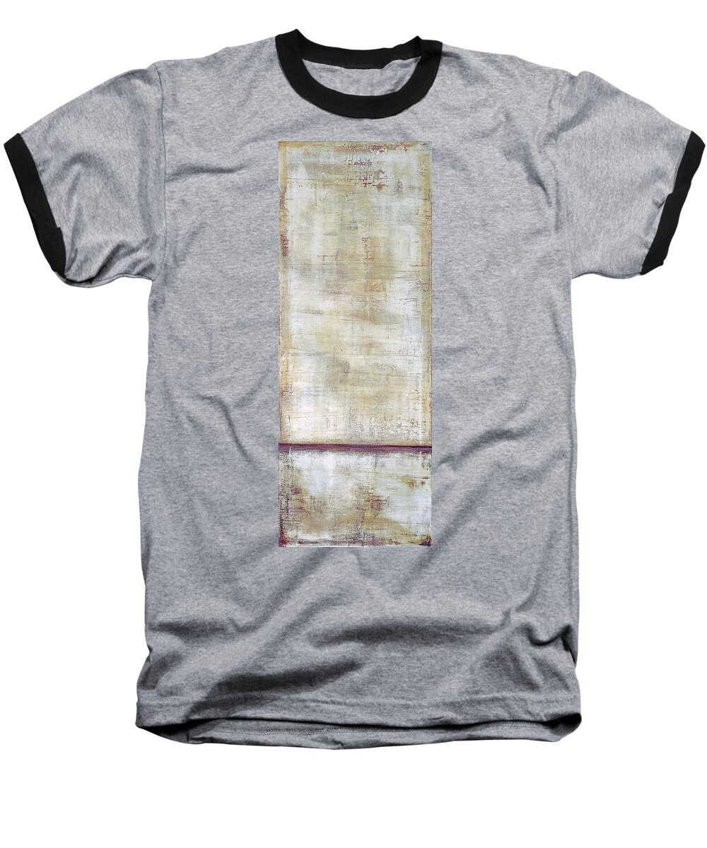 Abstract Prints Baseball T-Shirt featuring the painting Art Print Whitewall 1 by Harry Gruenert