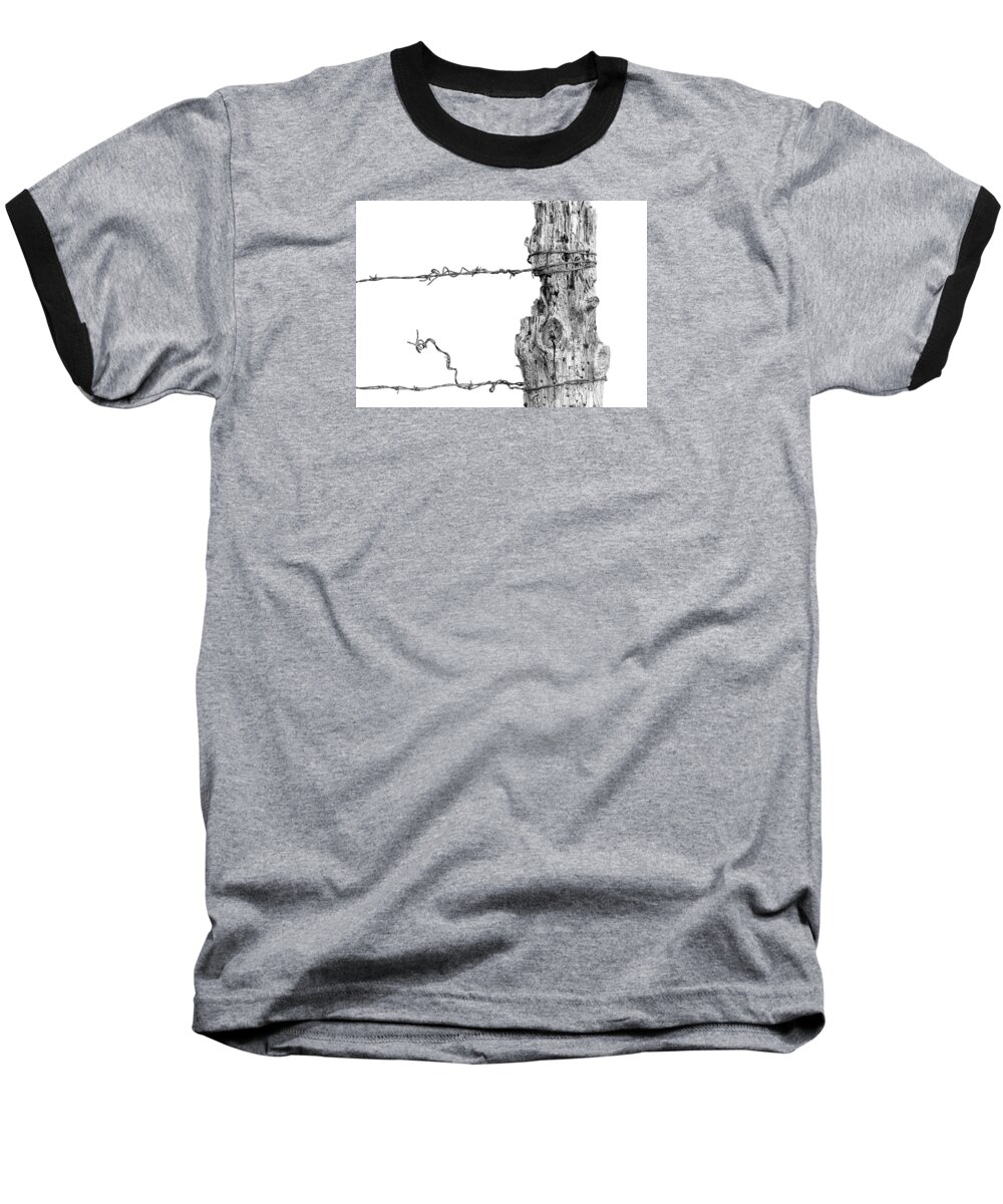 Bill Kesler Photography Baseball T-Shirt featuring the photograph Post With Character by Bill Kesler