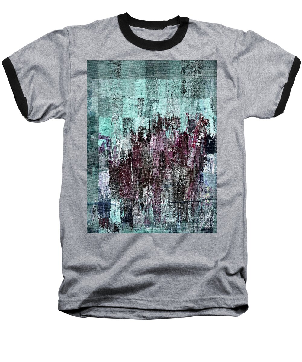 Abstract Baseball T-Shirt featuring the digital art Ascension - c03xt-161at2c by Variance Collections