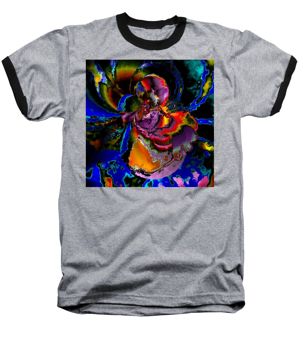 Contemporary Baseball T-Shirt featuring the digital art Assault by the BLUES by Claude McCoy