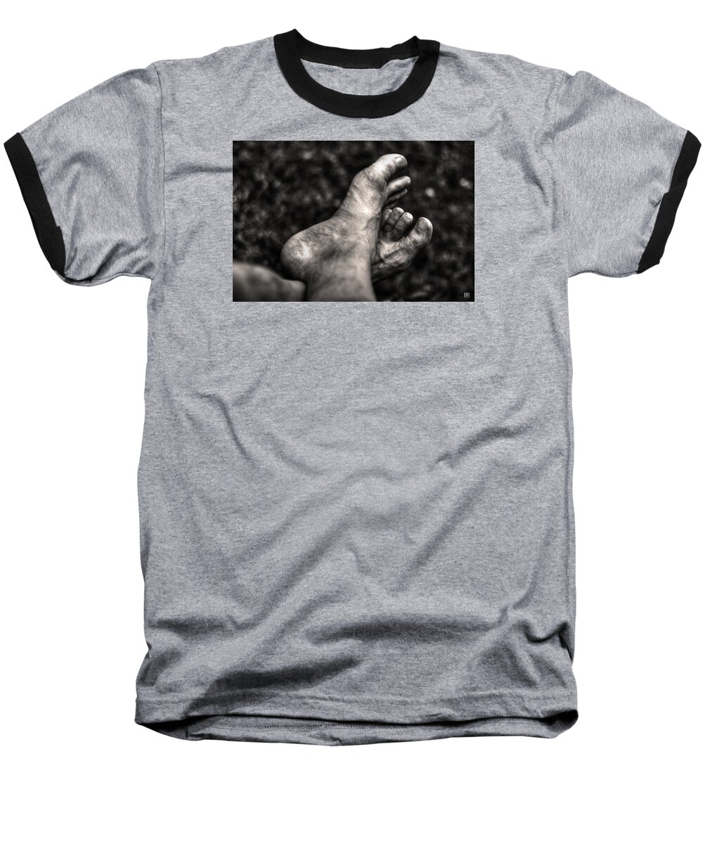 Feet Baseball T-Shirt featuring the photograph At Rest by John Meader