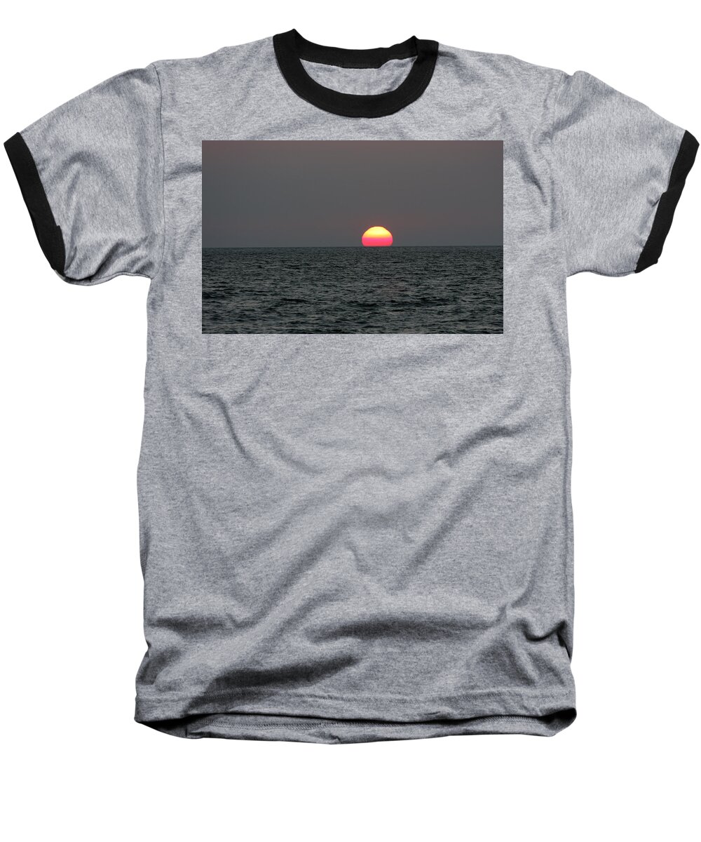 Atlantic Baseball T-Shirt featuring the photograph Atlantic Sunrise by Allan Levin
