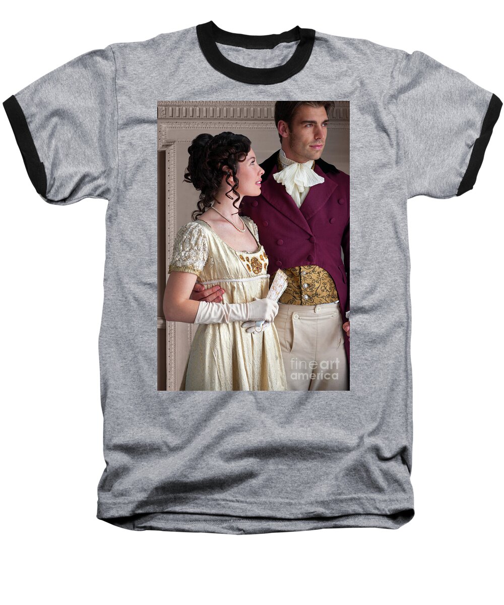 Regency Baseball T-Shirt featuring the photograph Attractive Regency Couple by Lee Avison