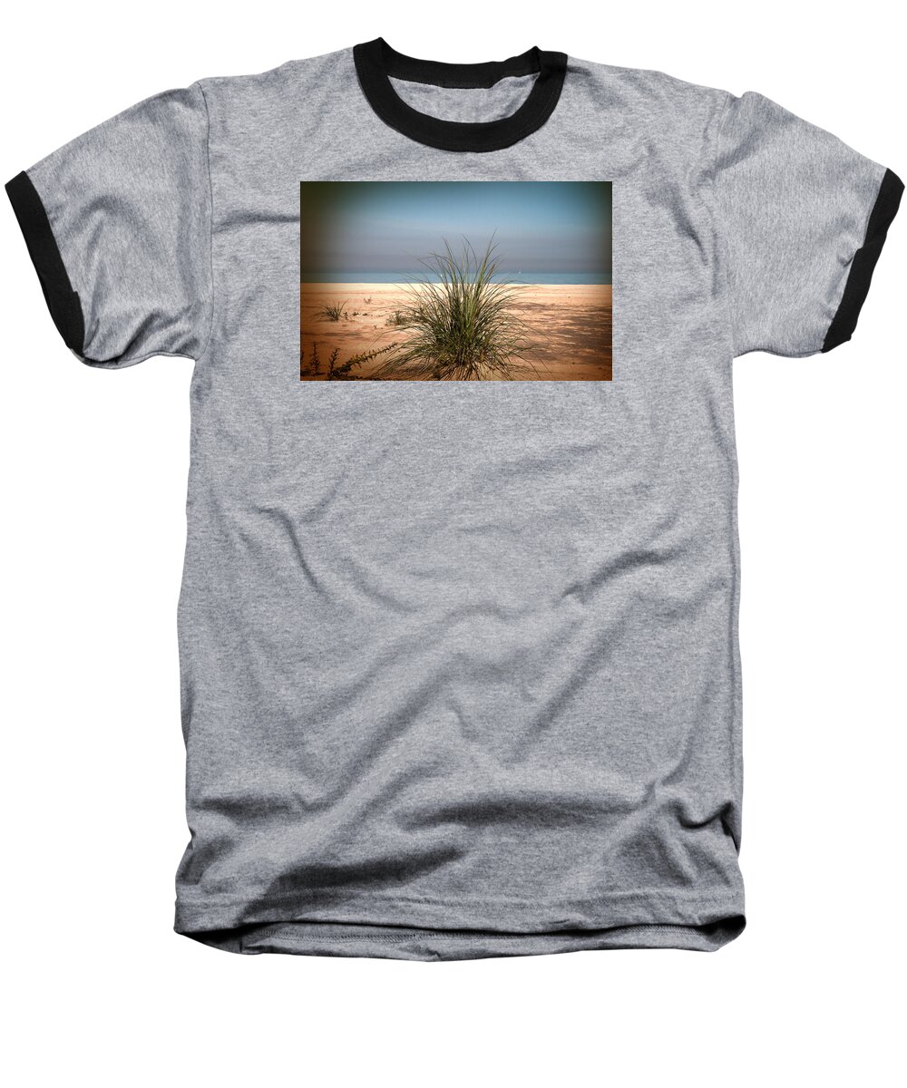Lake Baseball T-Shirt featuring the photograph Autumn Beach by Milena Ilieva