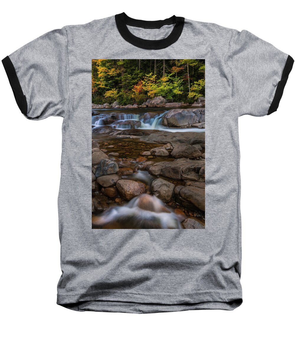 Fall Foliage Baseball T-Shirt featuring the photograph Autumn Colors in White Mountains New Hampshire by Ranjay Mitra