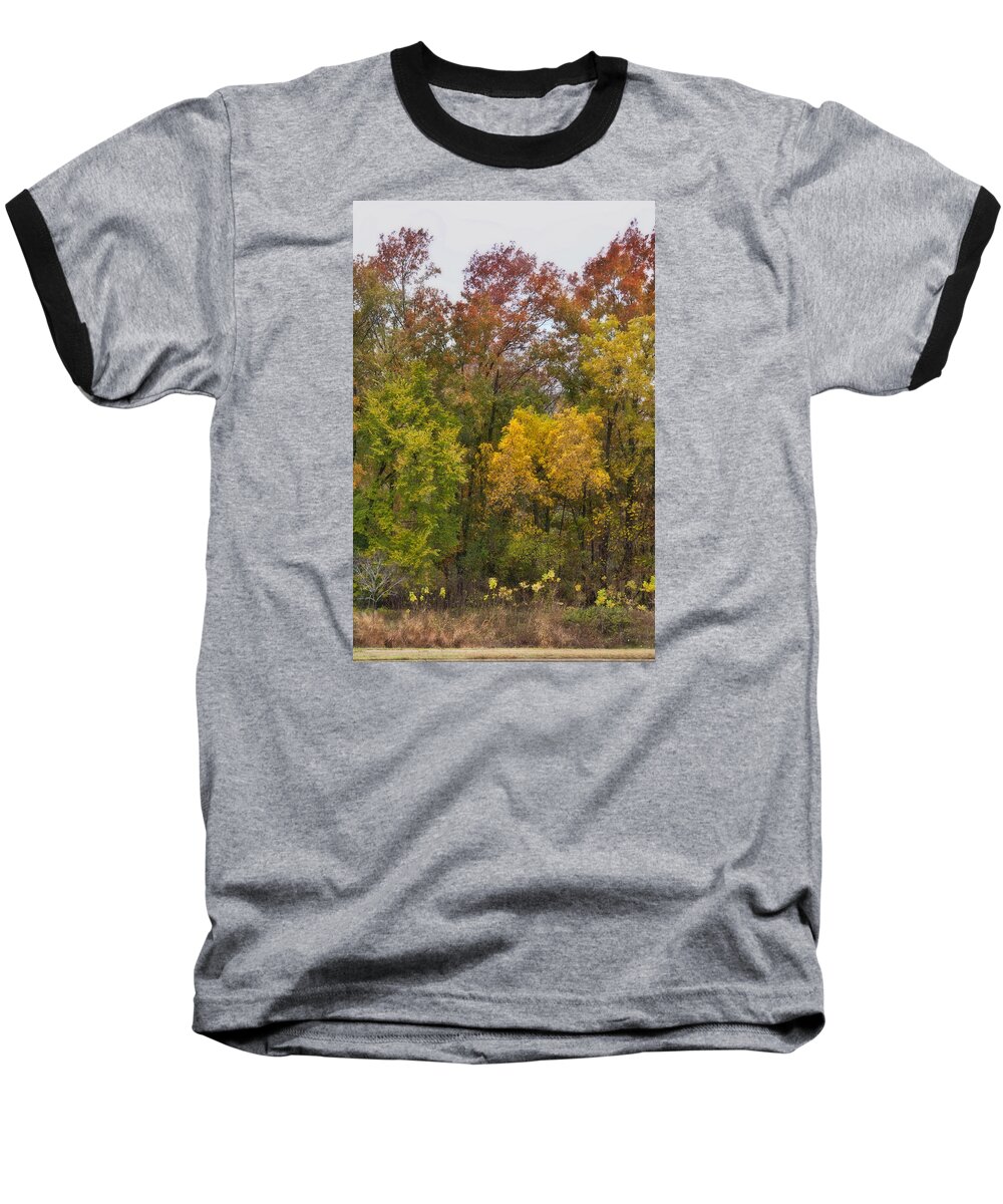 Autumn Scene Baseball T-Shirt featuring the photograph Autumn Explosion by Joan Bertucci