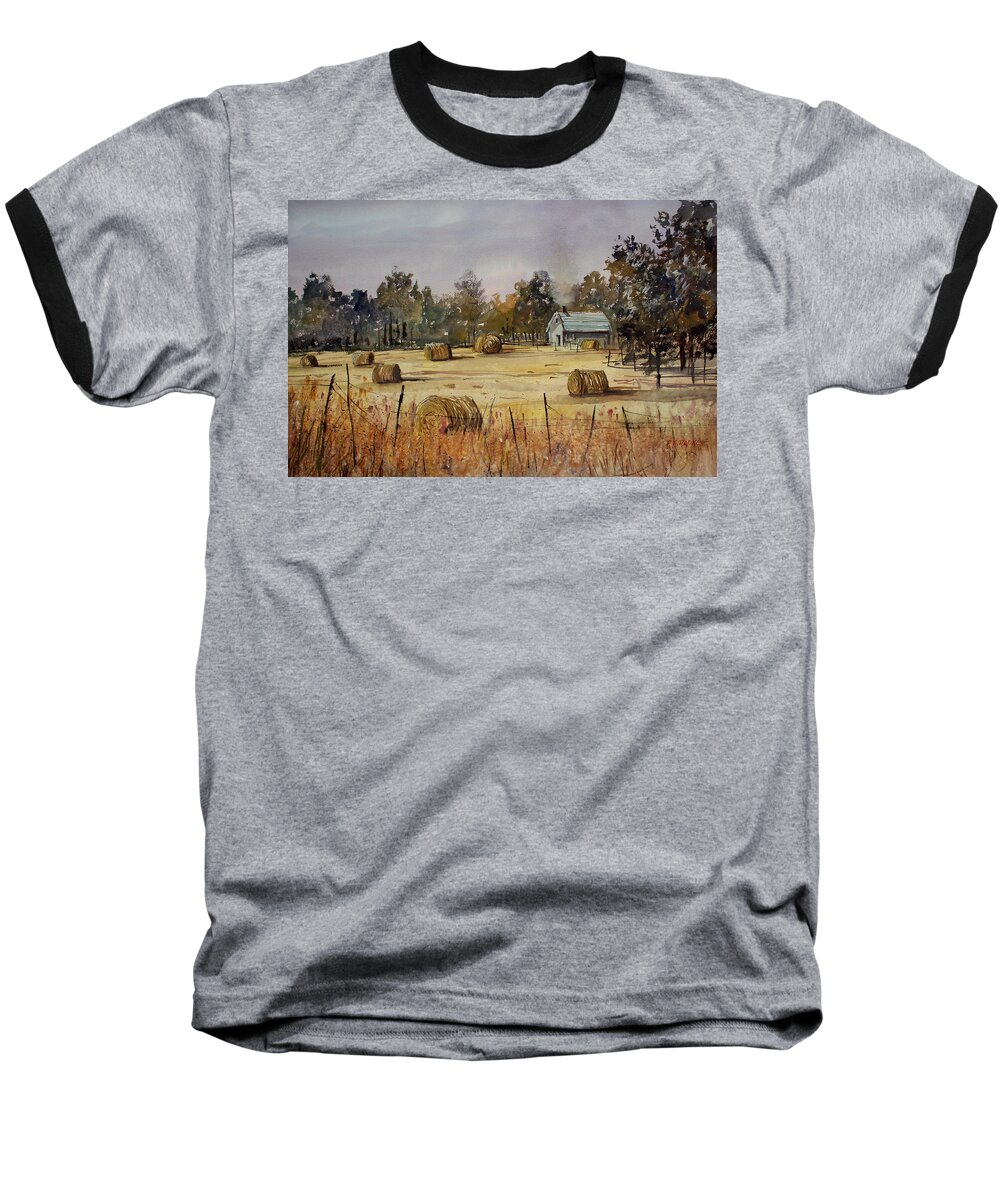 Paintings Baseball T-Shirt featuring the painting Autumn Gold by Ryan Radke