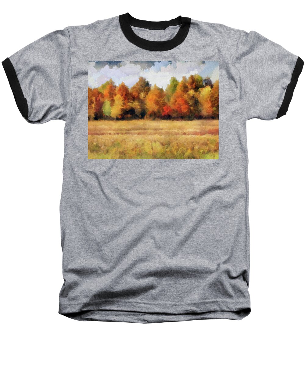 Cedric Hampton Baseball T-Shirt featuring the photograph Autumn Impression 1 by Cedric Hampton