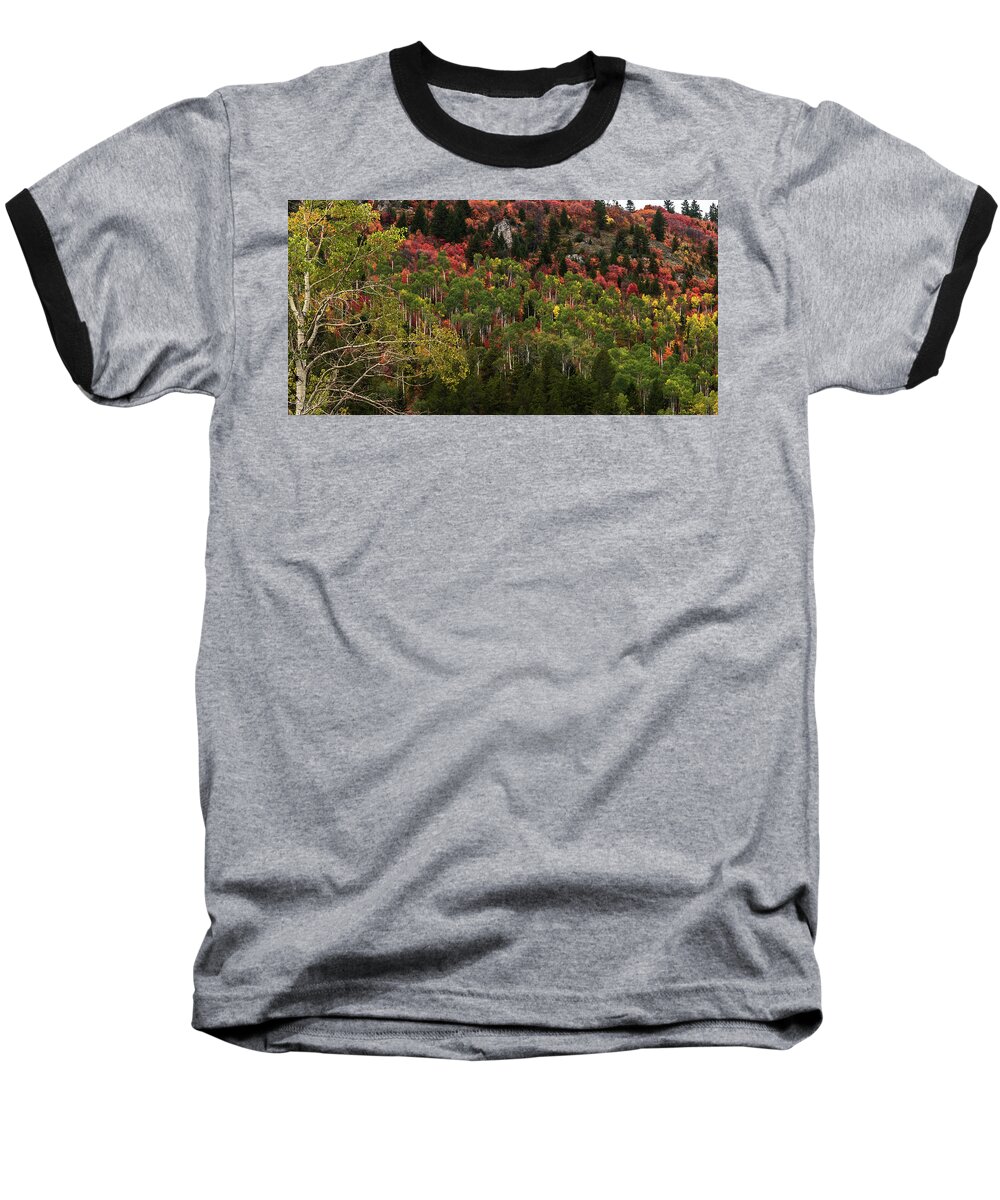 Autumn Baseball T-Shirt featuring the photograph Autumn In Idaho by Yeates Photography