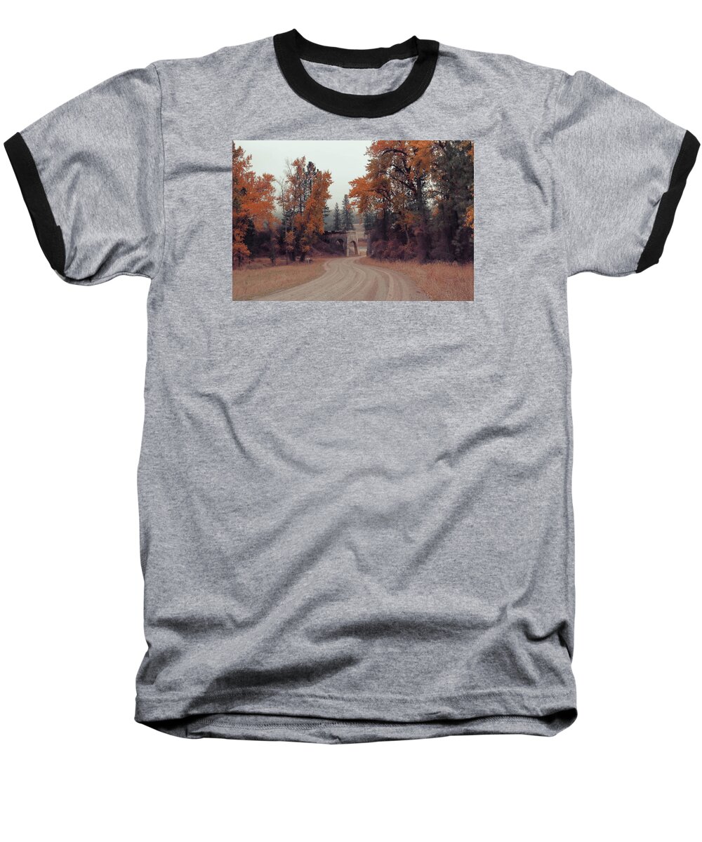 Montana Baseball T-Shirt featuring the photograph Autumn in Montana by Cathy Anderson