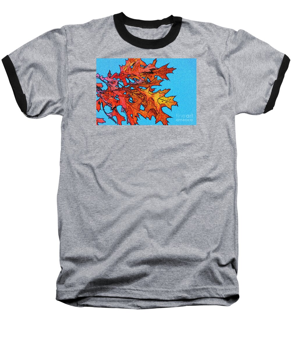 Autumn Baseball T-Shirt featuring the photograph Autumn Leaves 14 by Jean Bernard Roussilhe