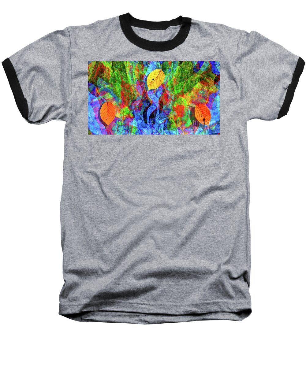 Autumn Baseball T-Shirt featuring the photograph Autumn Leaves Abstract by Jeff Breiman