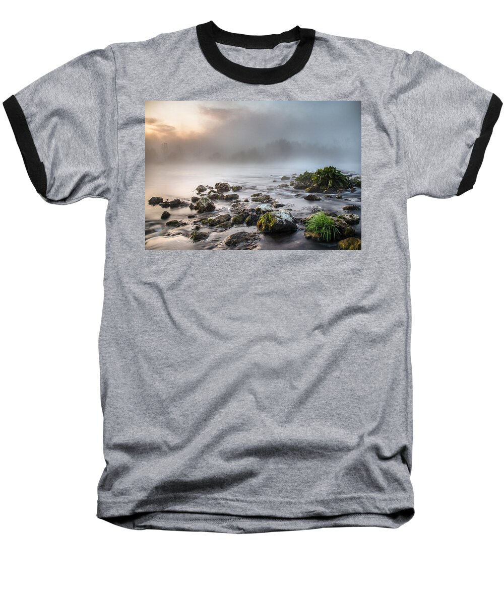 Landscape Baseball T-Shirt featuring the photograph Autumn morning by Davorin Mance