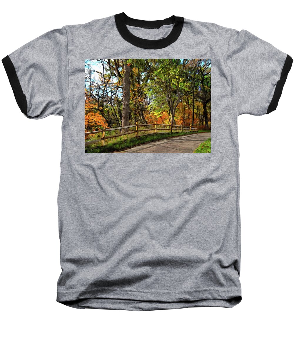 Cedric Hampton Baseball T-Shirt featuring the photograph Autumn Song by Cedric Hampton