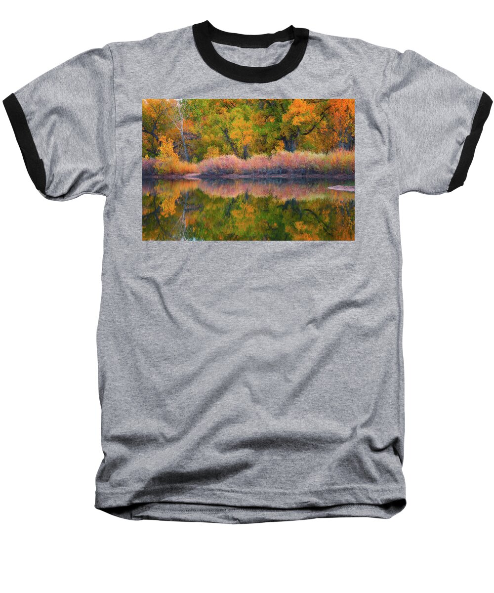 Fall Colors Baseball T-Shirt featuring the photograph Autumn's Color Palette by Darren White