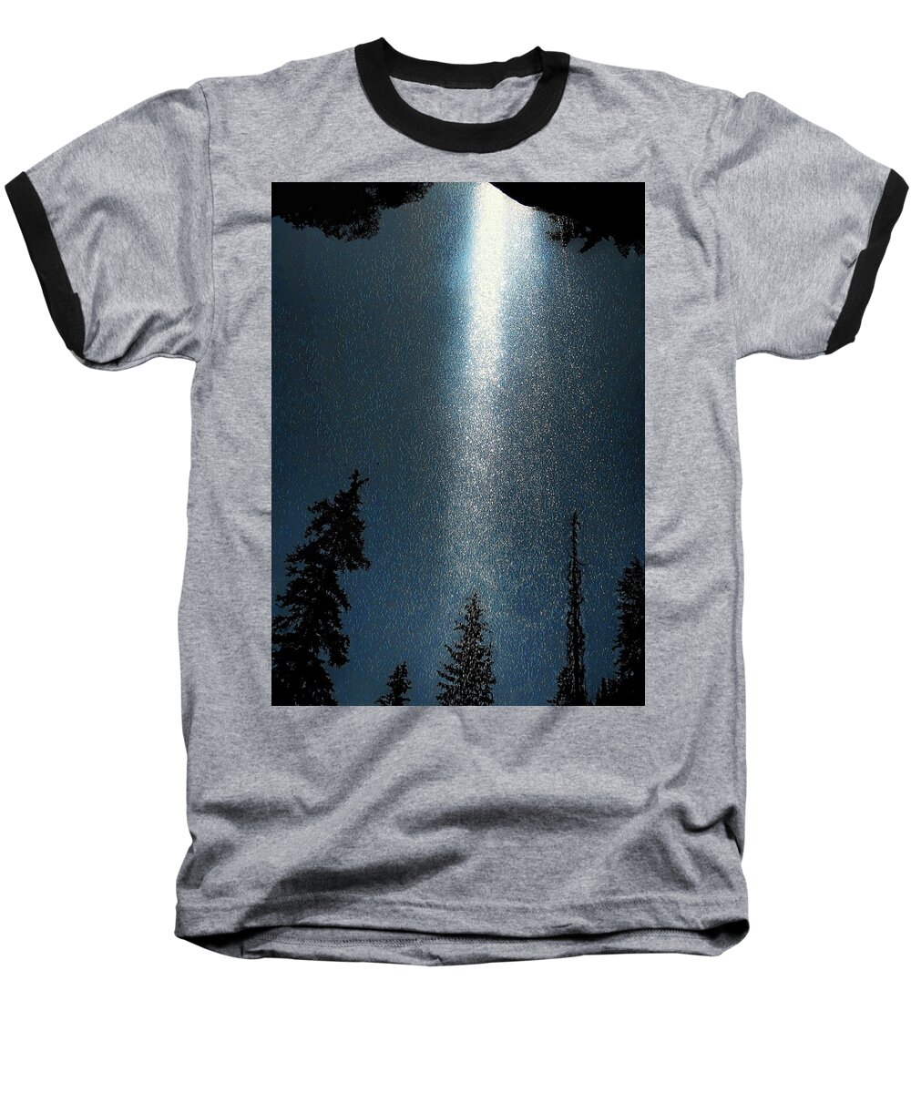 Waterfall Baseball T-Shirt featuring the photograph Awakening Light by Jim Hill