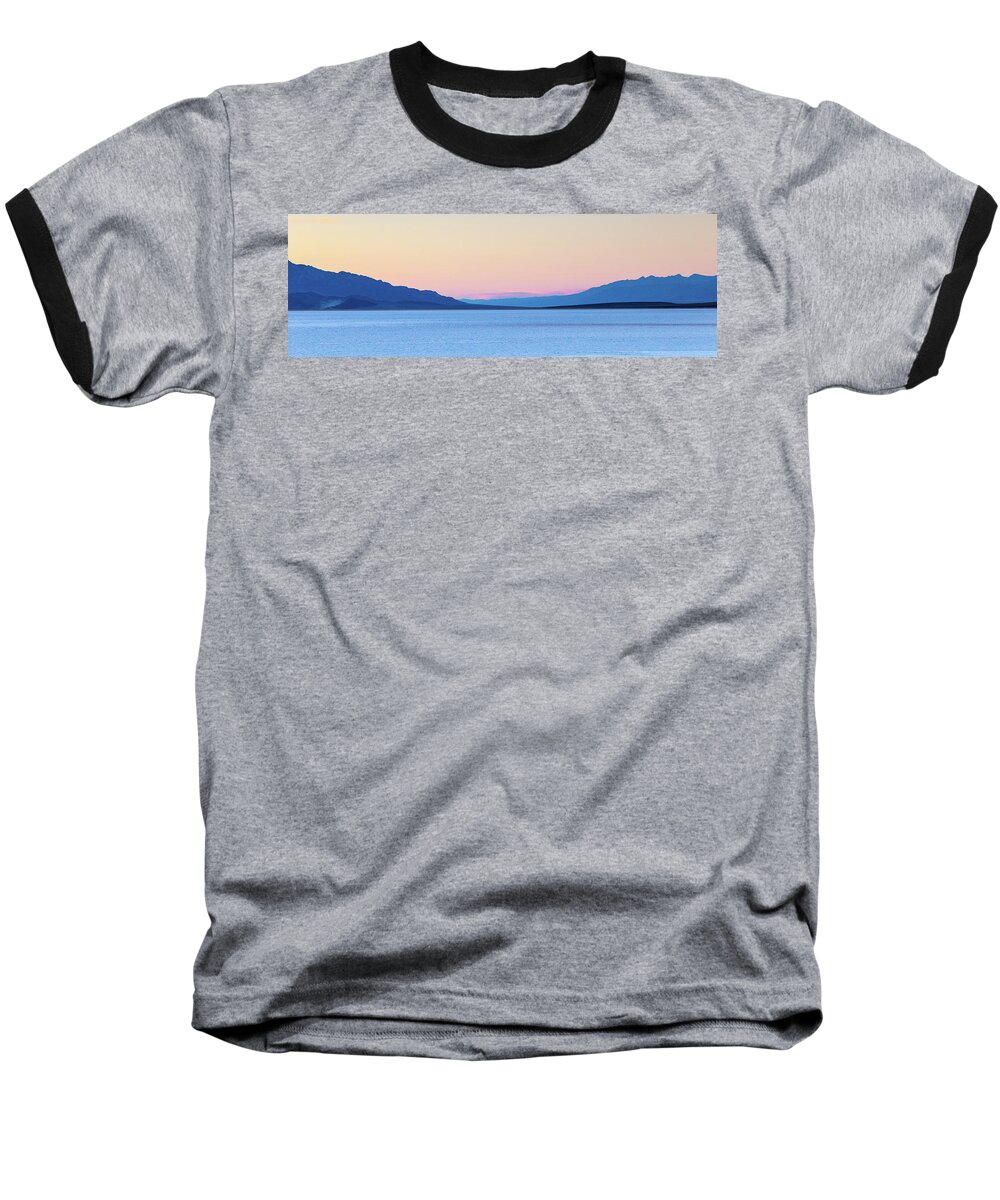 Badwater Road Baseball T-Shirt featuring the photograph Badwater - Death Valley by Peter Tellone